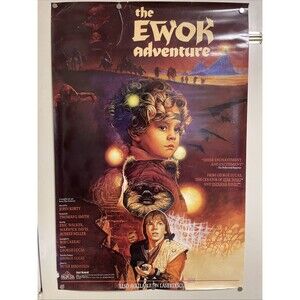 The Ewok Adventure - 1990 video promo movie poster original vintage 24x36 Rolled